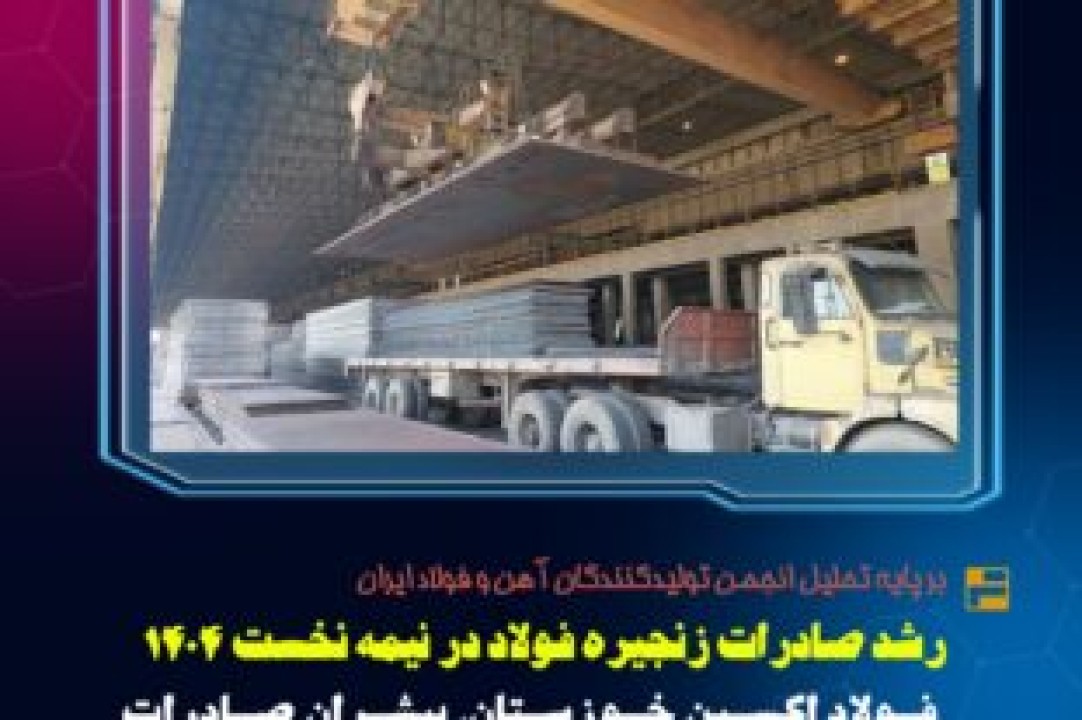 رشد صادرات زنجیره فولاد در نیمه نخست ۱۴۰۴